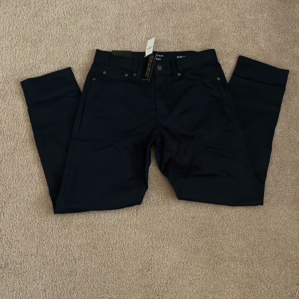 Banana Republic Men's Travel Jeans in Navy Blue